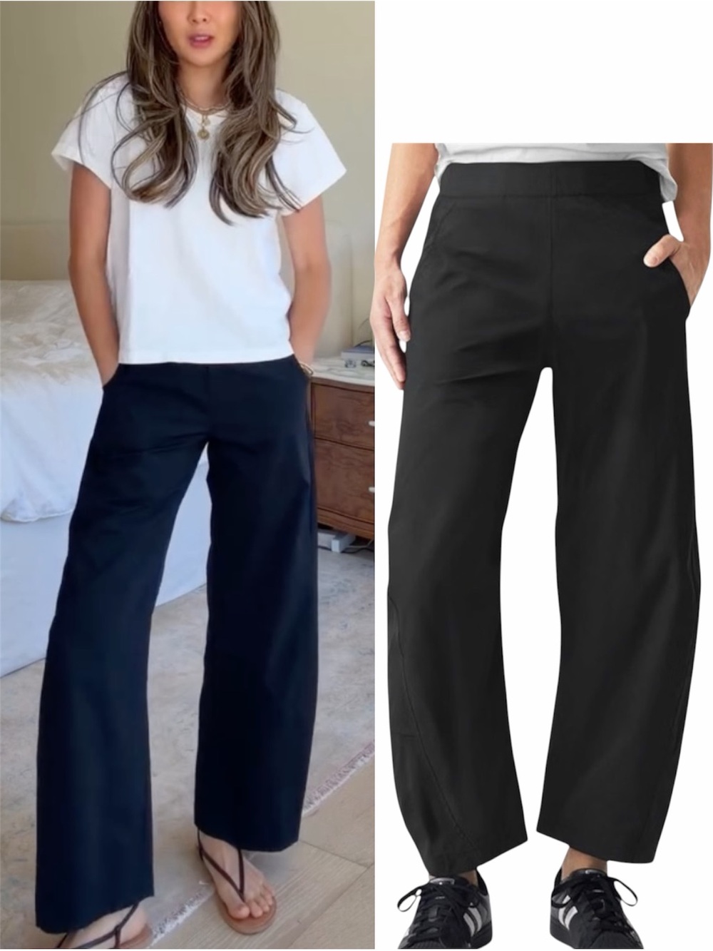 RUTI inspired black barrel pants On the Loose (size large)